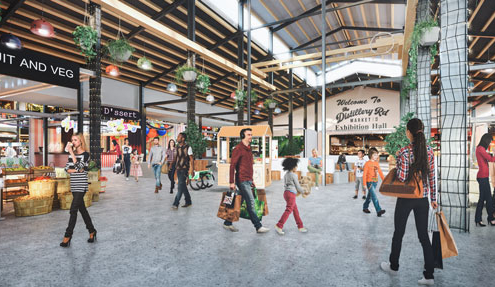 Distillery Road Market site in Beenleigh - internal view