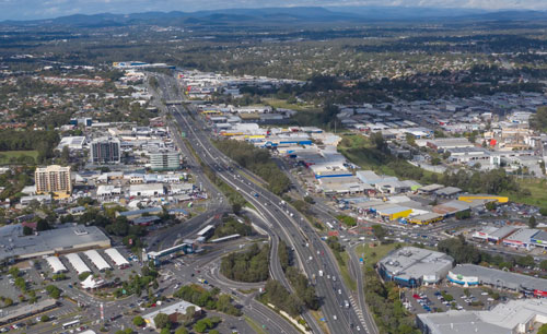 M1 highway running through Springwood