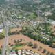 View from plane of flooding in Logan