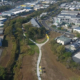 Aerial view of Slacks Creek Green Link