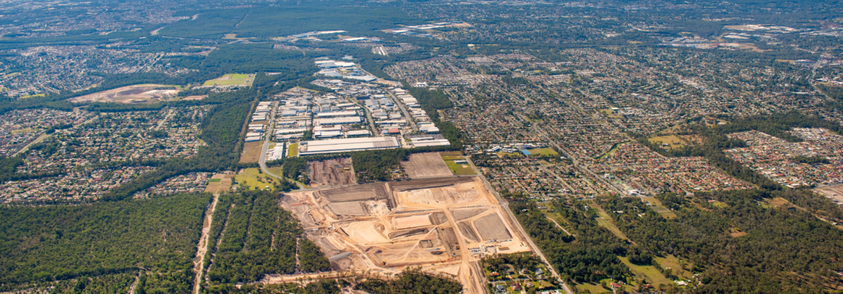 Aerial view of Crestmead Logistics Estate
