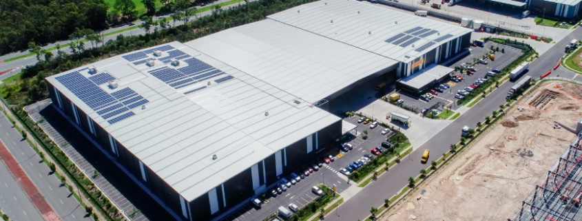 Aerial photo of DHL's distribution centre in Berrinba