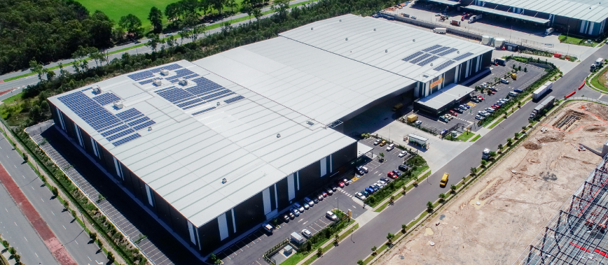 Aerial photo of DHL's distribution centre in Berrinba