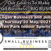 Logan Business and Jobs Expo logo and picture of expo