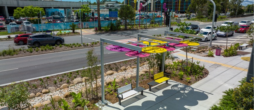 Streetscape upgrades along Loganlea Road