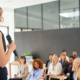 Image_a business woman giving a speech