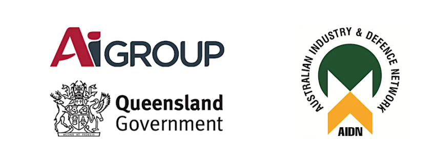 Aigroup, Australian Inustry & Defence Network and Queensland Government logos