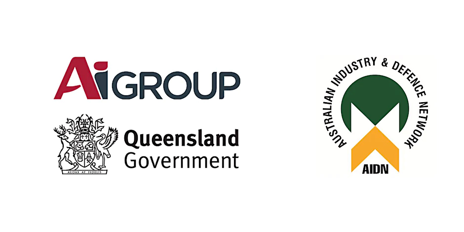 Aigroup, Australian Inustry & Defence Network and Queensland Government logos