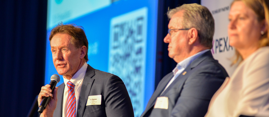 City of Logan Mayor Darren Power speaks at the Spotlight on SEQ Breakfast