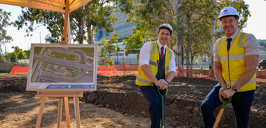 Healthy Street 10 - Cr Tony Hall and Mayor Darren Power