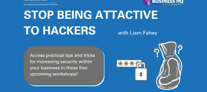 Event details with a hacker image