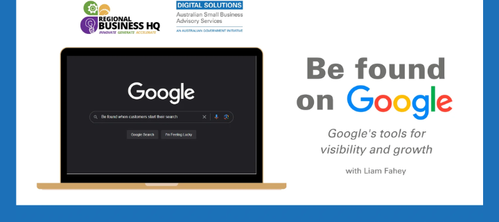 graphic with a laptop and google as showing on a browser