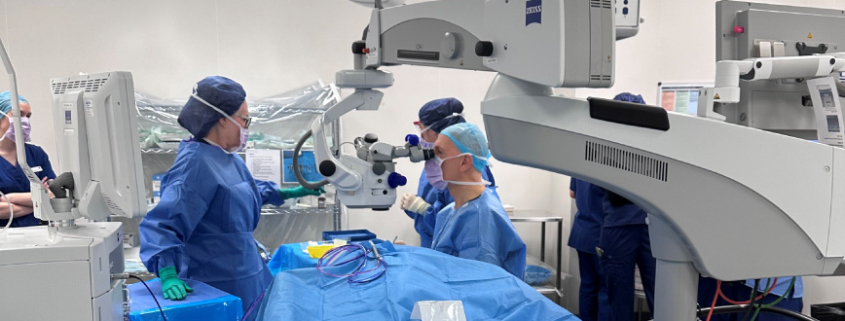 Doctors operating on patient