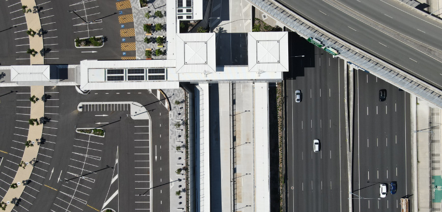 Aerial photo of Rochedale Park 'n' Ride